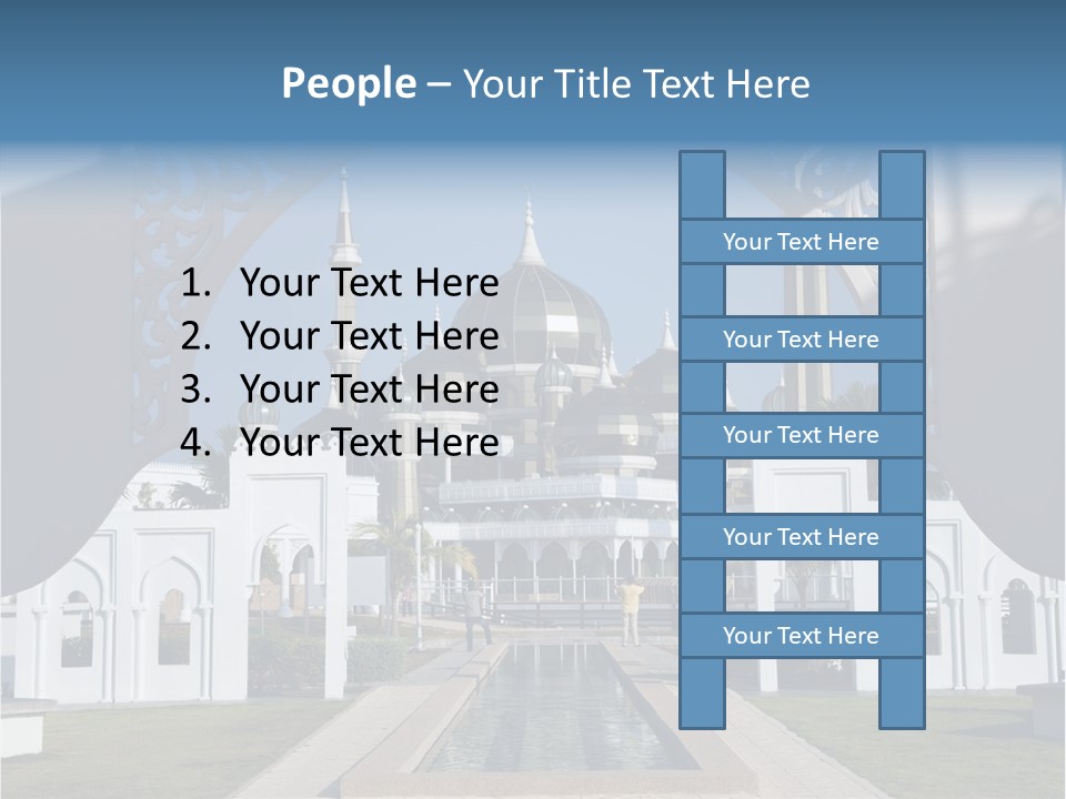 A Large Building With A Fountain In Front Of It PowerPoint Template