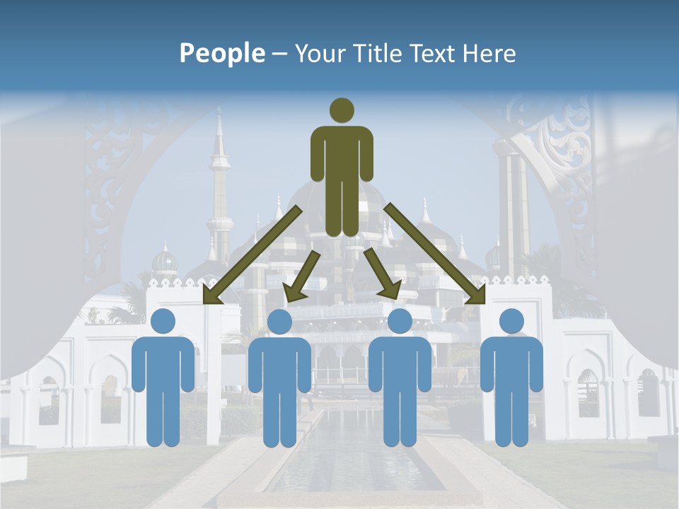 A Large Building With A Fountain In Front Of It PowerPoint Template