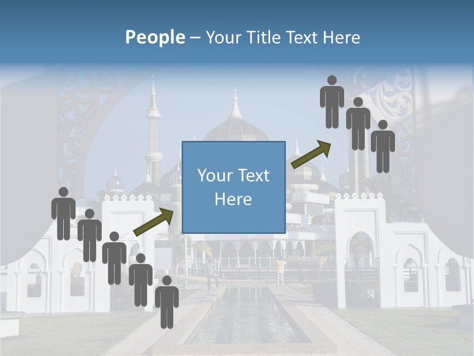 A Large Building With A Fountain In Front Of It PowerPoint Template