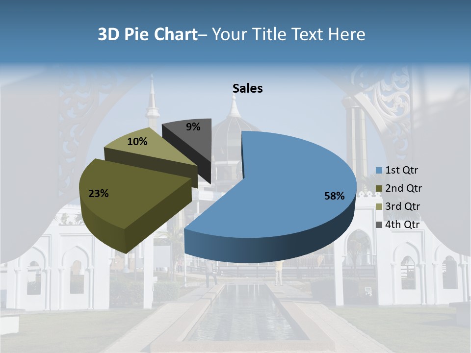 A Large Building With A Fountain In Front Of It PowerPoint Template