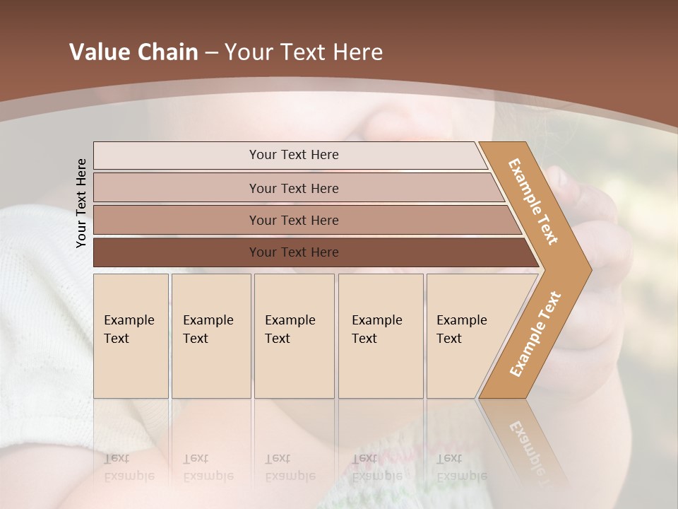 A Little Girl Holding An Apple In Her Hands PowerPoint Template