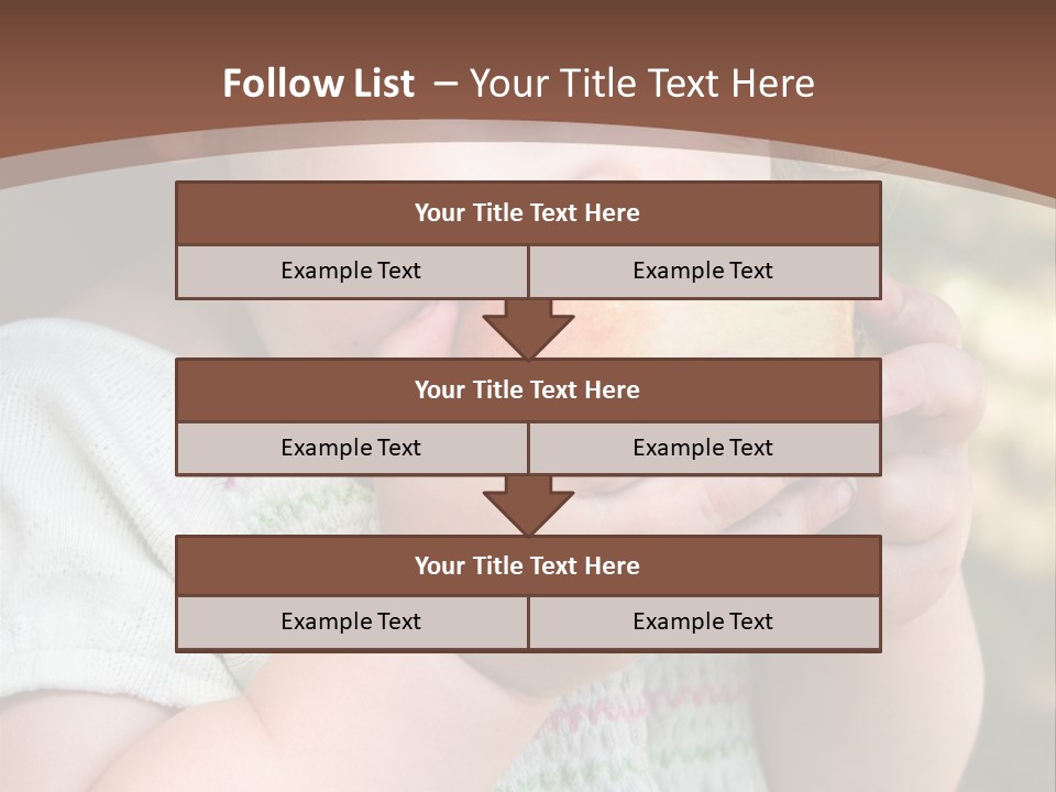 A Little Girl Holding An Apple In Her Hands PowerPoint Template