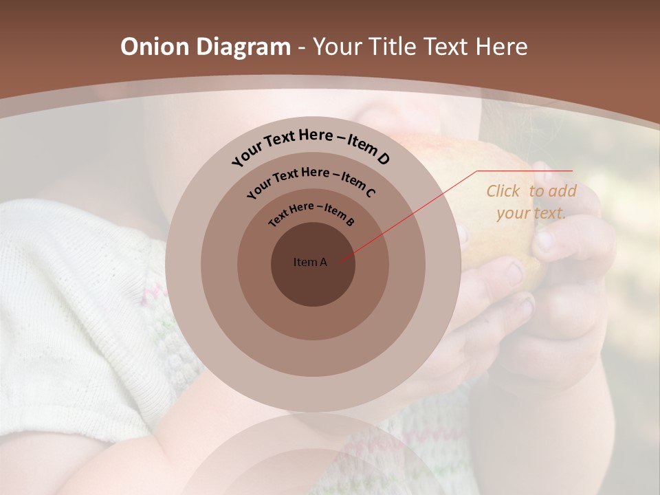 A Little Girl Holding An Apple In Her Hands PowerPoint Template