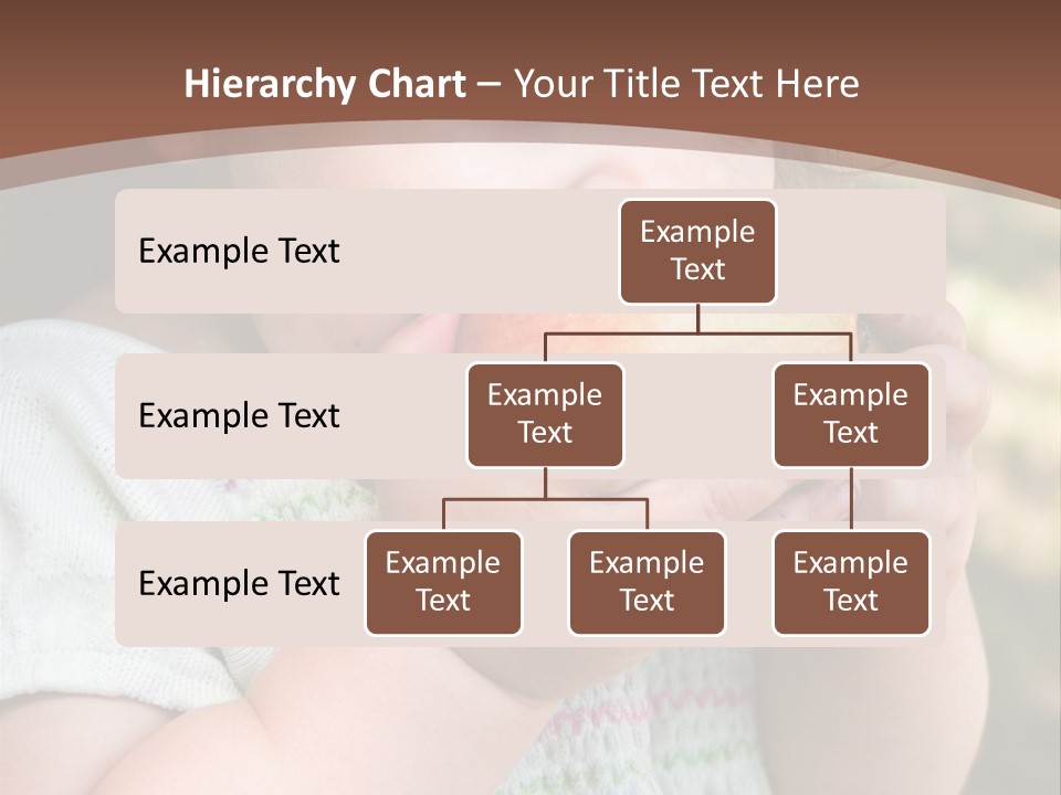 A Little Girl Holding An Apple In Her Hands PowerPoint Template