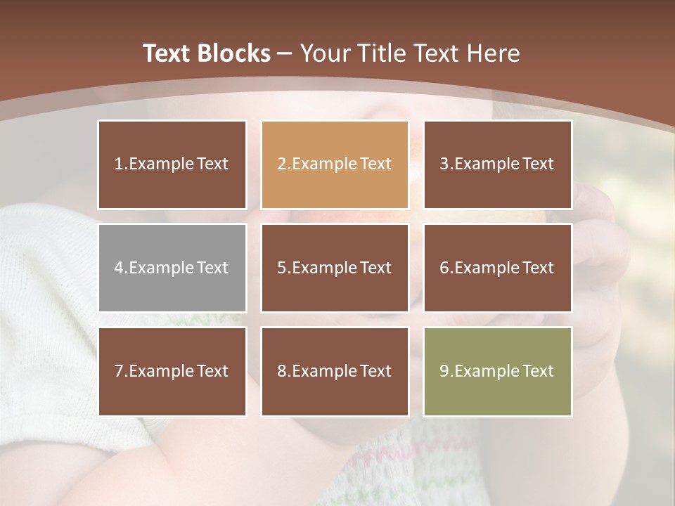 A Little Girl Holding An Apple In Her Hands PowerPoint Template