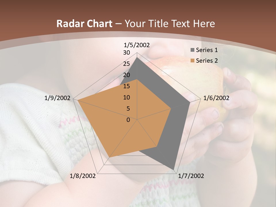 A Little Girl Holding An Apple In Her Hands PowerPoint Template