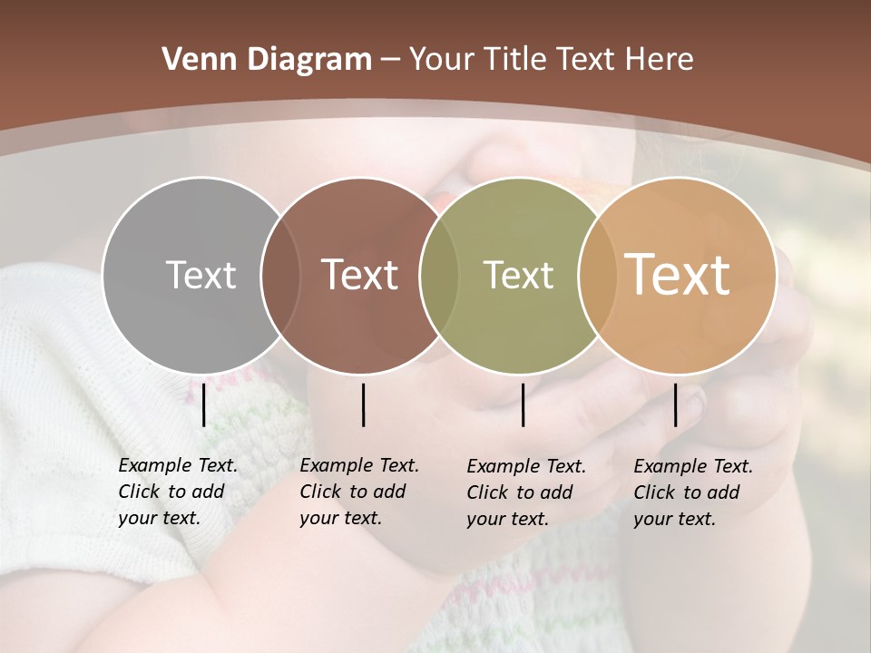 A Little Girl Holding An Apple In Her Hands PowerPoint Template