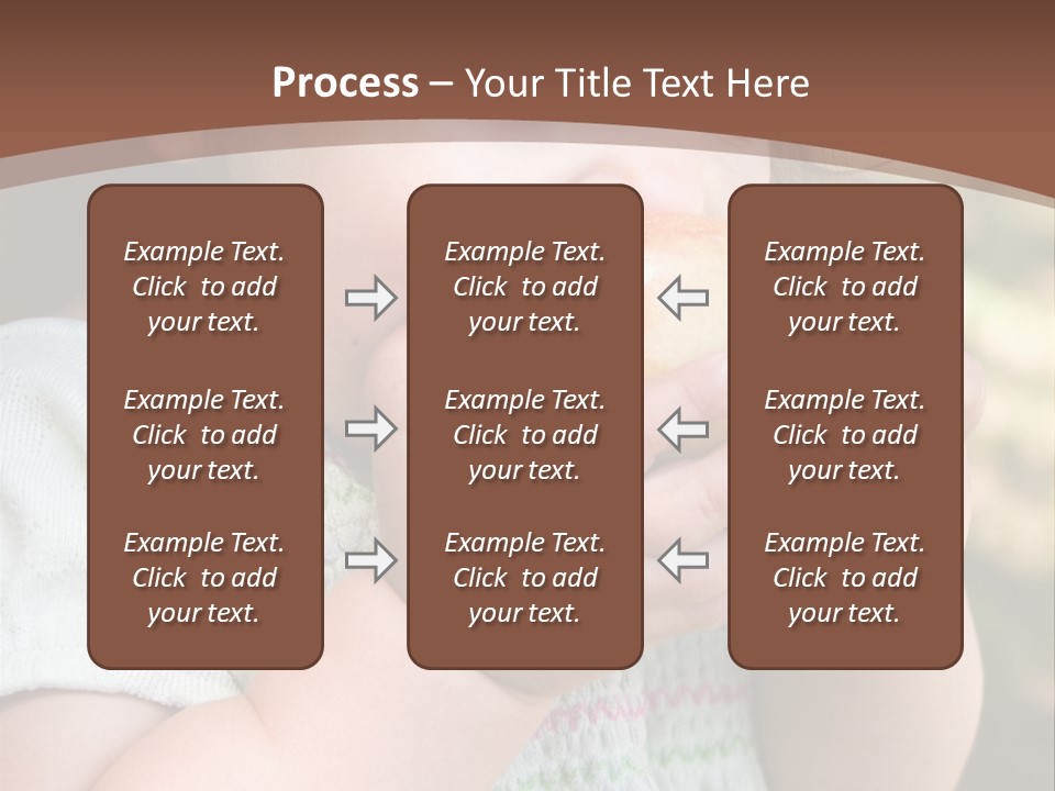 A Little Girl Holding An Apple In Her Hands PowerPoint Template