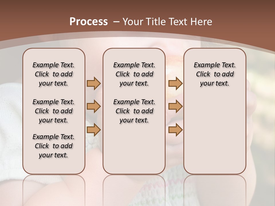 A Little Girl Holding An Apple In Her Hands PowerPoint Template