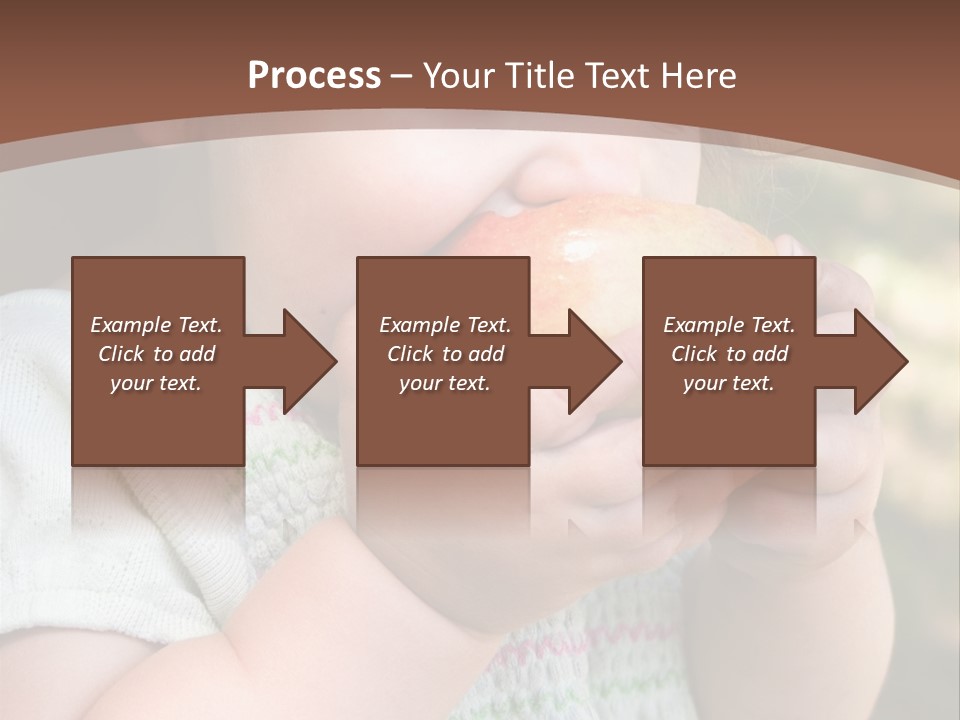 A Little Girl Holding An Apple In Her Hands PowerPoint Template