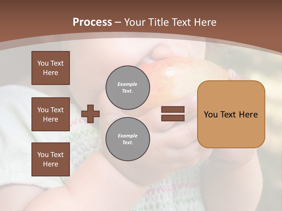 A Little Girl Holding An Apple In Her Hands PowerPoint Template