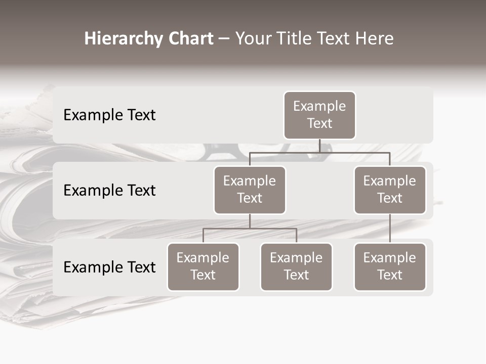A Stack Of Newspapers With Glasses On Top Of It PowerPoint Template