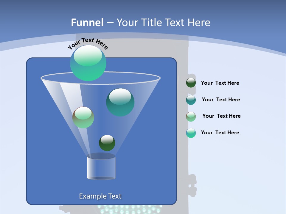 A Green Traffic Light With A Blue Background PowerPoint Template