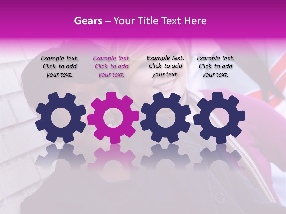 Education People Wall PowerPoint Template