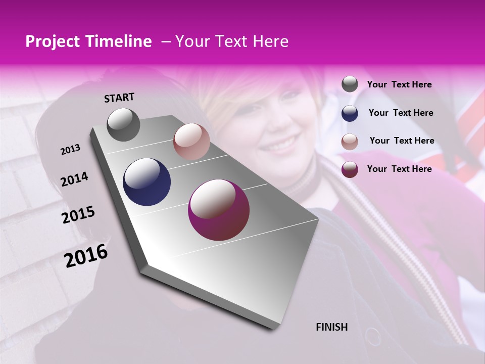 Education People Wall PowerPoint Template