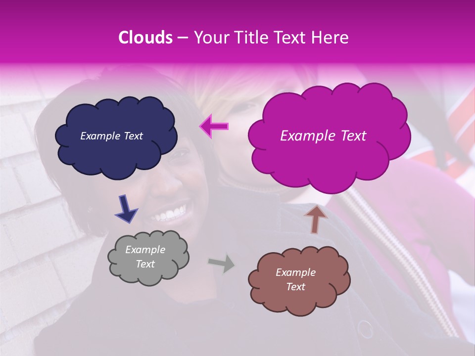Education People Wall PowerPoint Template