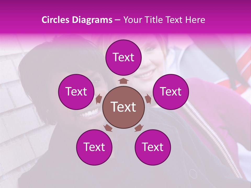 Education People Wall PowerPoint Template