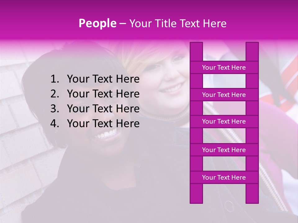 Education People Wall PowerPoint Template