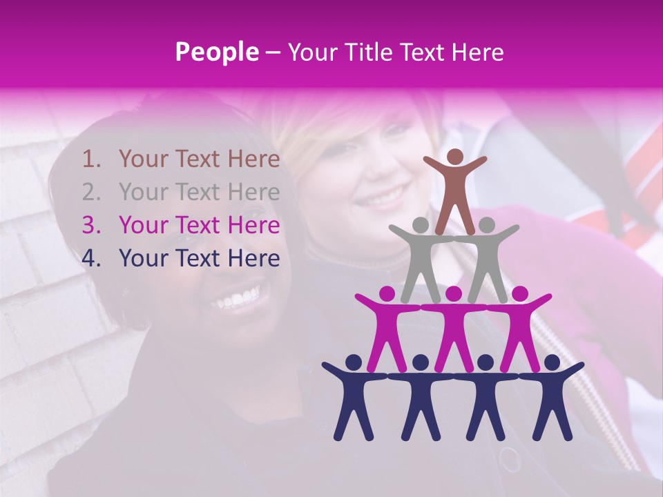 Education People Wall PowerPoint Template