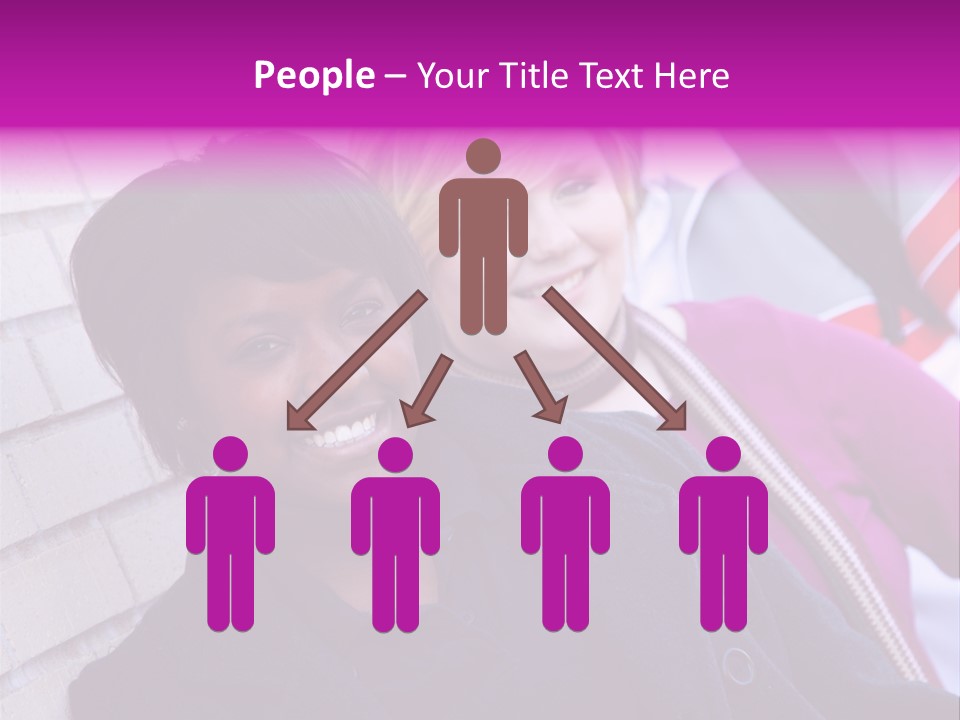 Education People Wall PowerPoint Template