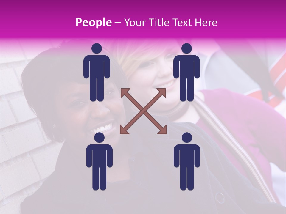 Education People Wall PowerPoint Template