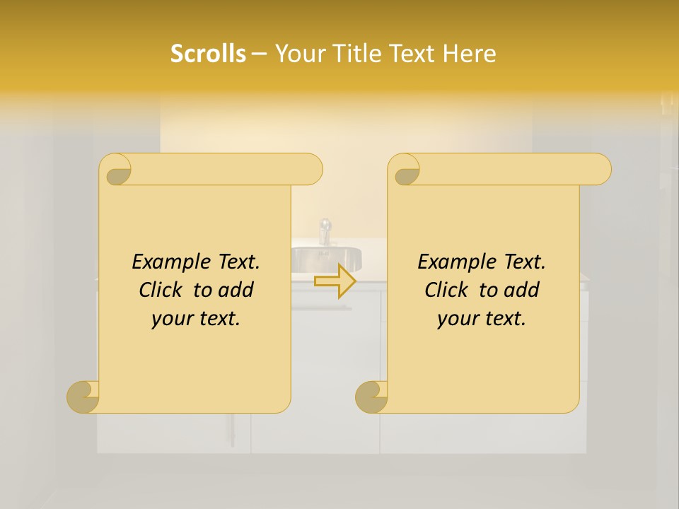 Beauty Growing Blue PowerPoint Template
