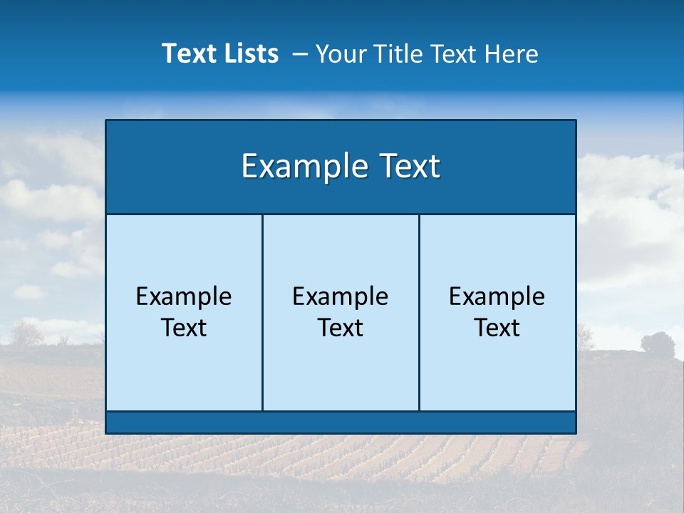 A Cow Standing On Top Of A Hill Under A Cloudy Blue Sky PowerPoint Template
