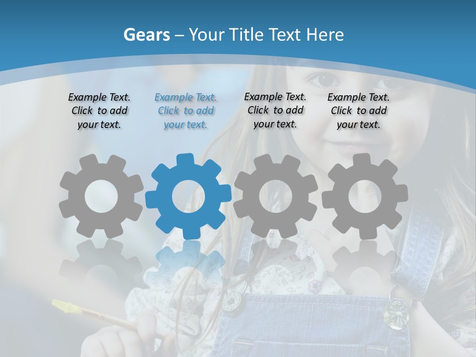 Sitting Childhood Mother PowerPoint Template