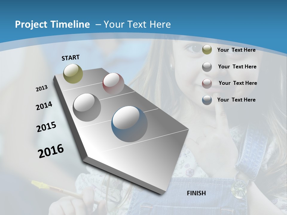 Sitting Childhood Mother PowerPoint Template