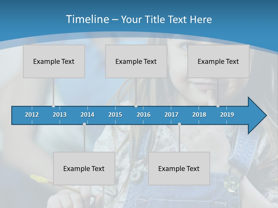 Sitting Childhood Mother PowerPoint Template