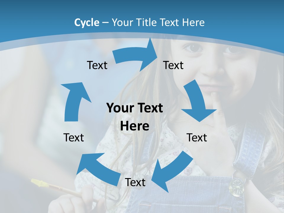 Sitting Childhood Mother PowerPoint Template