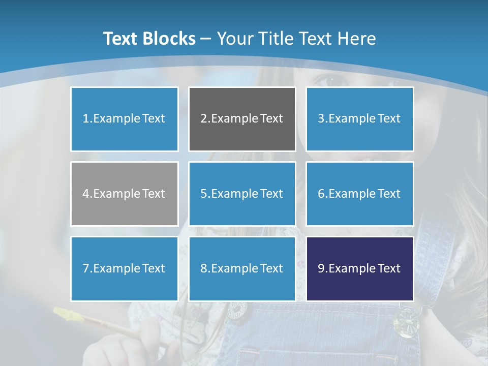 Sitting Childhood Mother PowerPoint Template