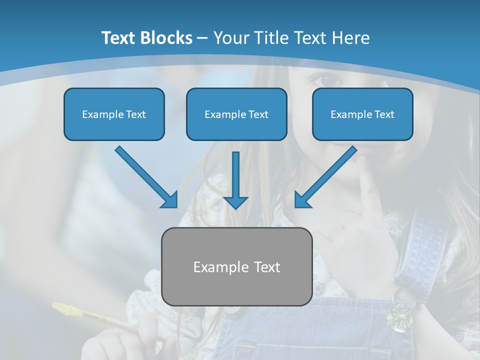 Sitting Childhood Mother PowerPoint Template