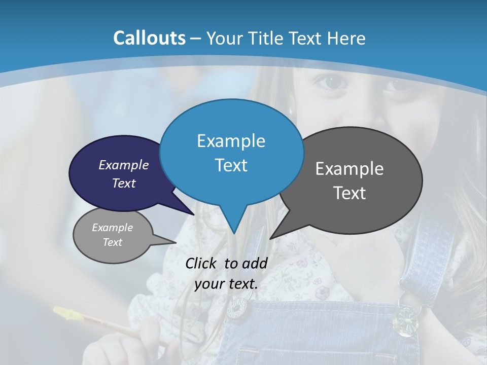 Sitting Childhood Mother PowerPoint Template