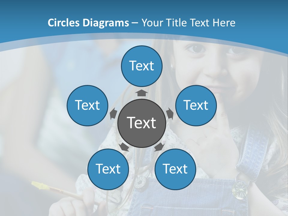 Sitting Childhood Mother PowerPoint Template