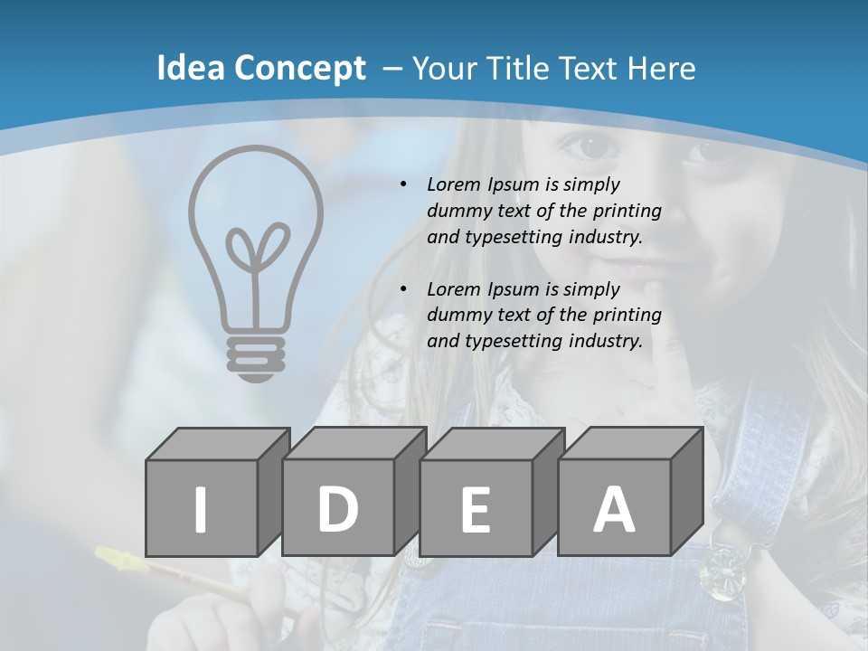 Sitting Childhood Mother PowerPoint Template