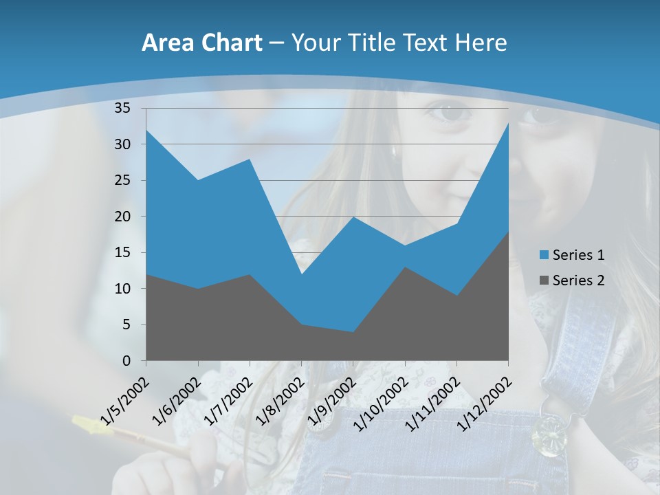 Sitting Childhood Mother PowerPoint Template
