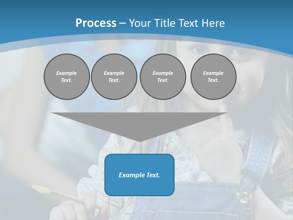 Sitting Childhood Mother PowerPoint Template