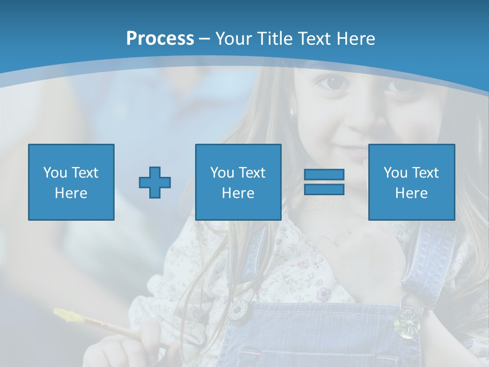 Sitting Childhood Mother PowerPoint Template
