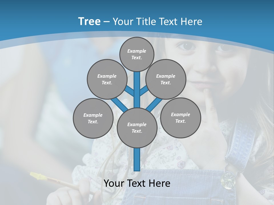 Sitting Childhood Mother PowerPoint Template