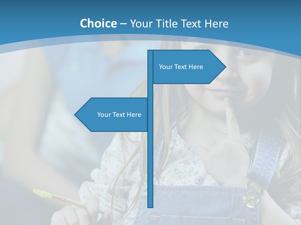 Sitting Childhood Mother PowerPoint Template