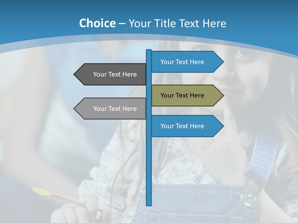 Sitting Childhood Mother PowerPoint Template