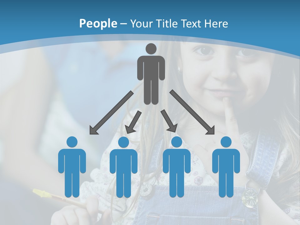 Sitting Childhood Mother PowerPoint Template