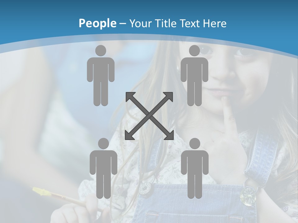 Sitting Childhood Mother PowerPoint Template