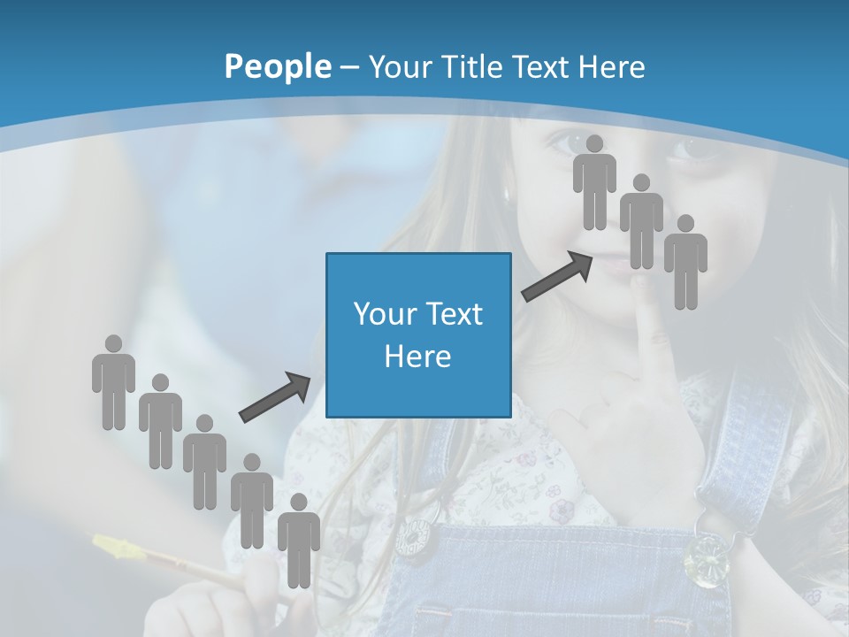 Sitting Childhood Mother PowerPoint Template