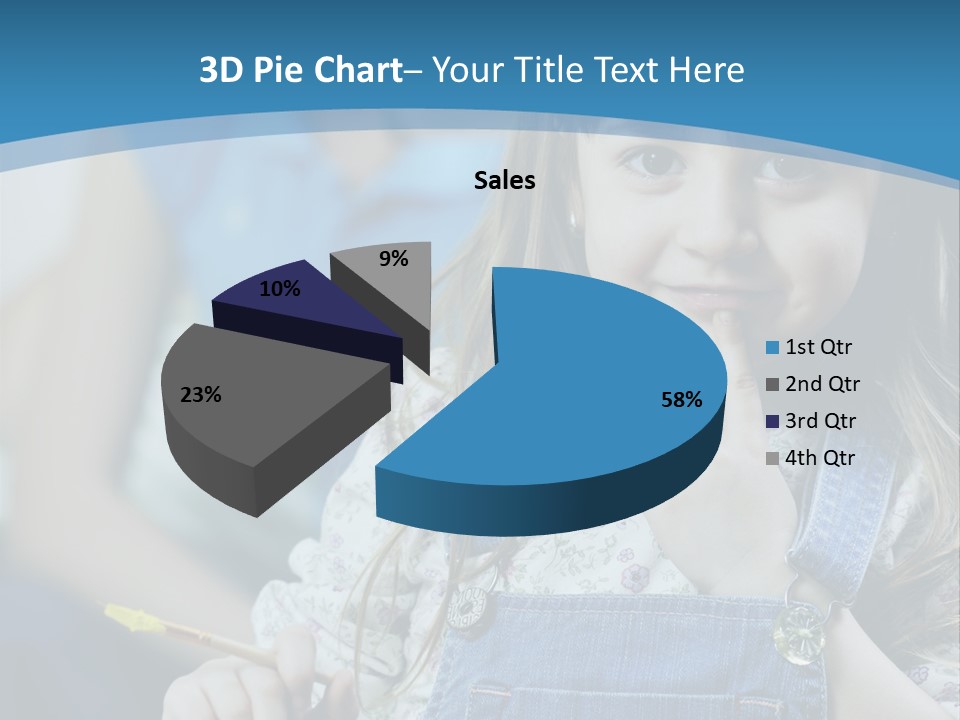 Sitting Childhood Mother PowerPoint Template