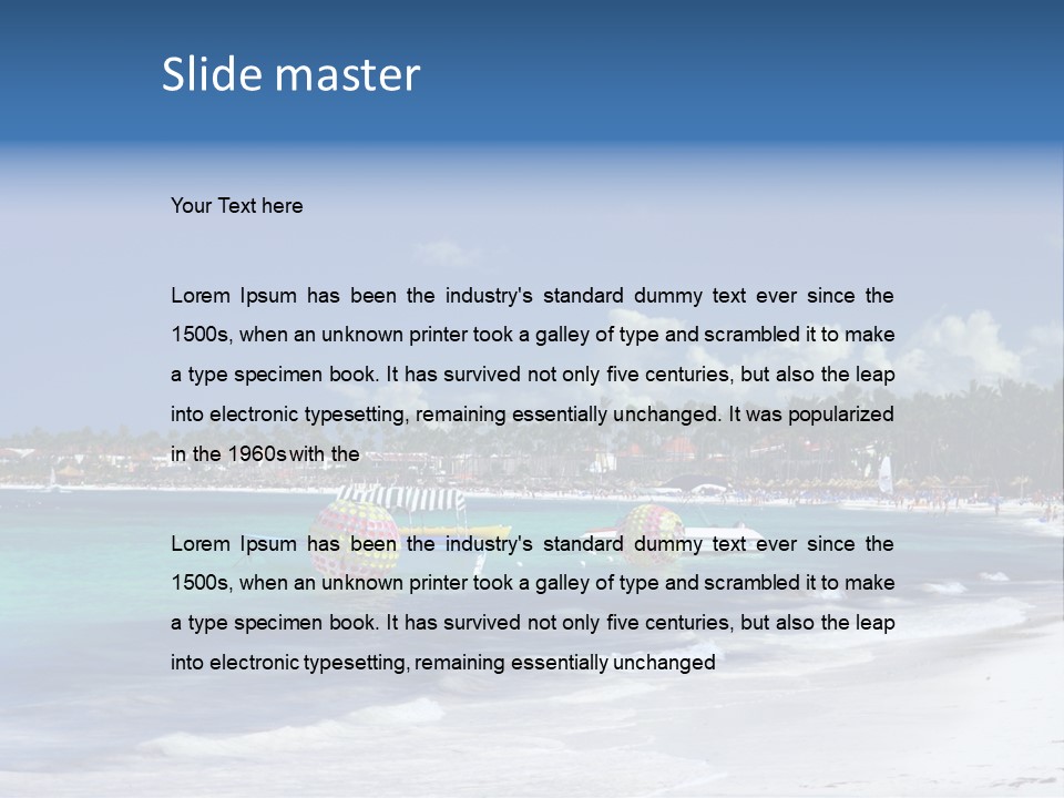 Thailand Palm Travel PowerPoint Template