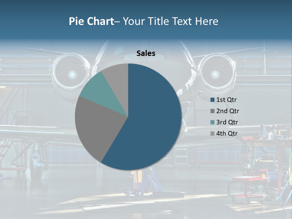A Plane Is Parked Inside Of A Hangar PowerPoint Template