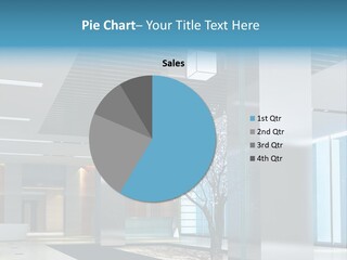 A Large Room With A Tree In The Middle Of It PowerPoint Template