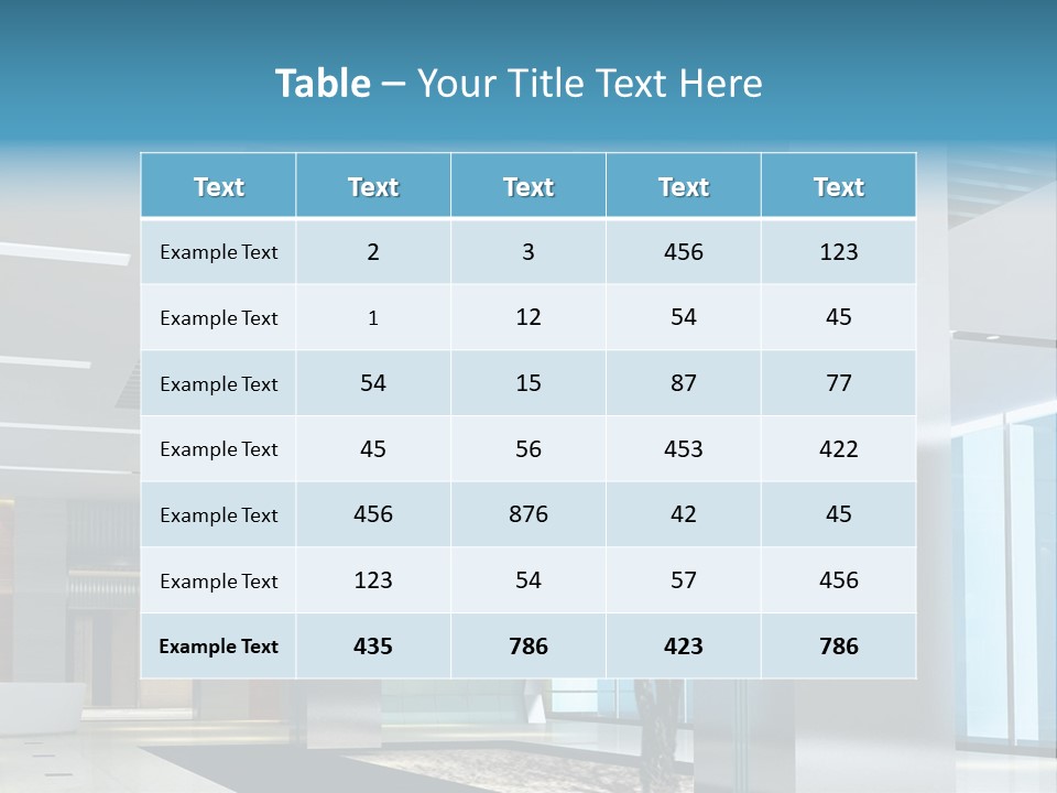 A Large Room With A Tree In The Middle Of It PowerPoint Template